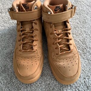 Nike Tan Mid Top Sneakers